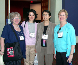 Virginia LoCastro, third from the left, following her TESOL session