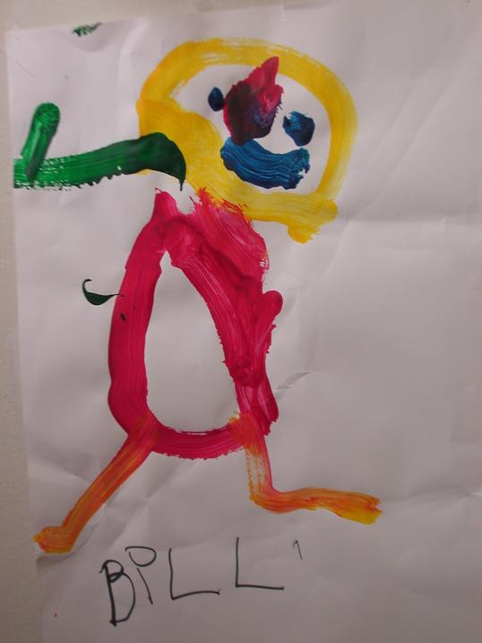 A Painting of a Clown by Bill