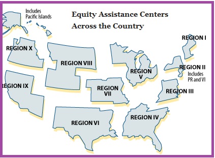 The 10 Equity Assistance Centers (EACs) are funded by the U.S. Department of Education under Title IV of the 1964 Civil Rights Act.