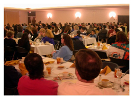 300 attendees gathered in the Fort Hays Ballroom for the Annual KATESOL Dinner