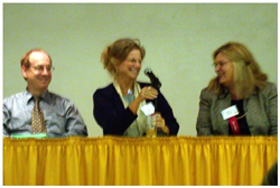 Panelists Steve Krashen, Joy Reid and Rebecca Kopriva enjoyed the discussion at KATESOL 2004