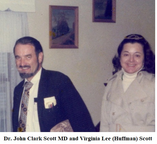 Dr. John Scott and his wife Virginia Lee, enjoying a traveling adventure, in August of 1975